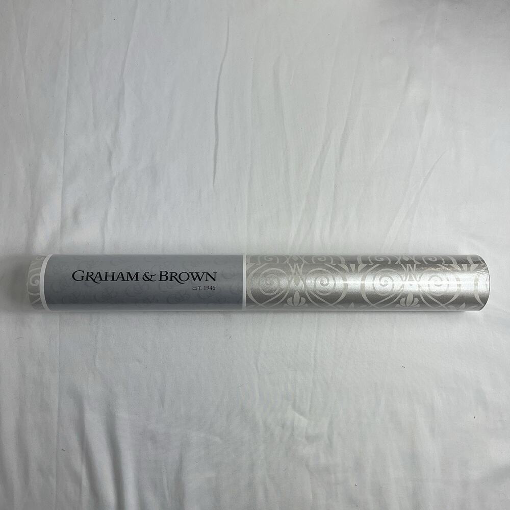 Graham & Brown Wallpaper Paste the Wall Mystical Silver Pattern No. 50-460 B#004